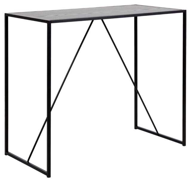 Bartafel Seaford 8211 Zwart Essen Melamine Metaal