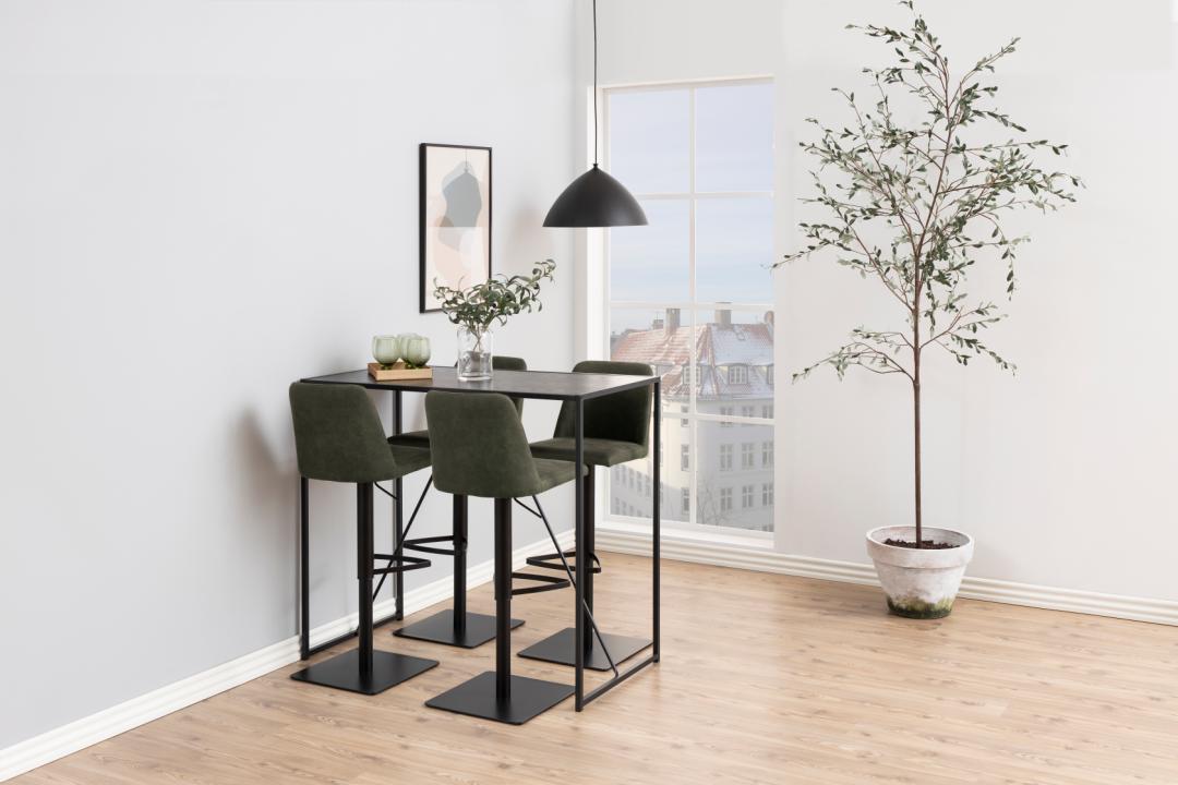 Bartafel Seaford 8211 Zwart Essen Melamine 8211 Metaal