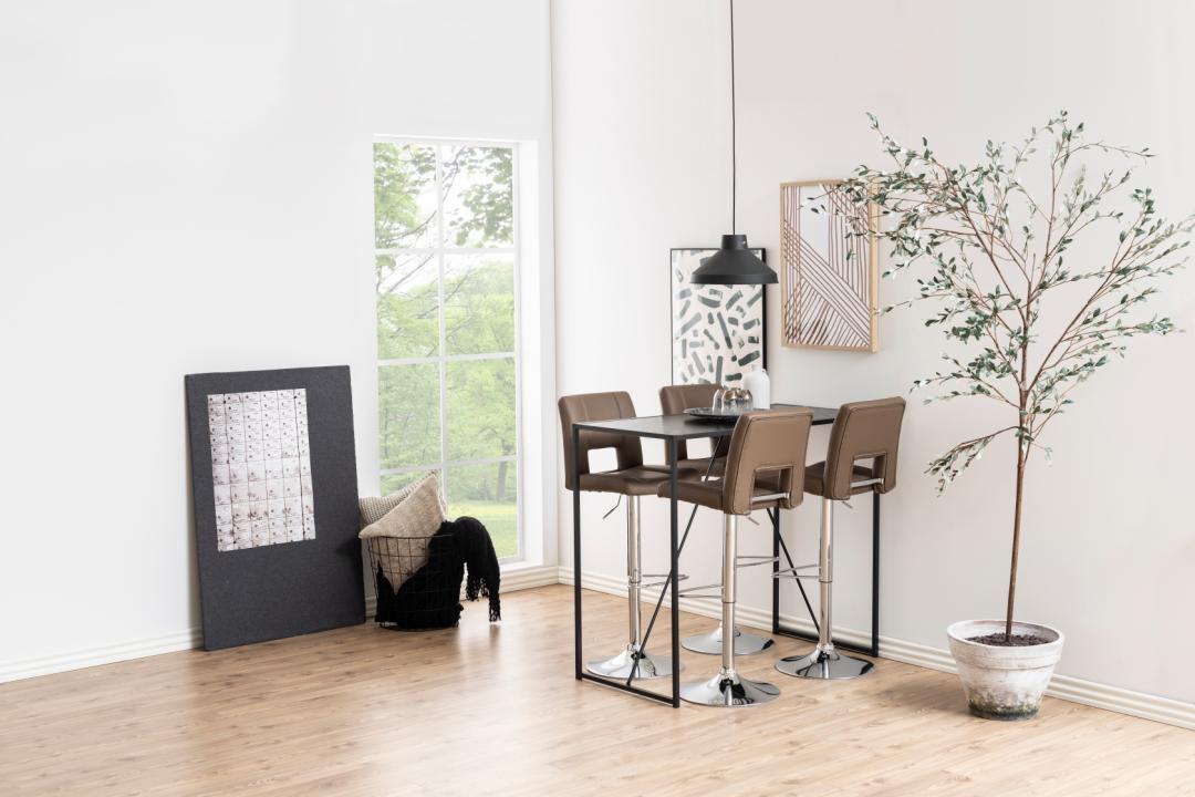 Bartafel Seaford 8211 Zwart Essen Melamine 8211 Metaal
