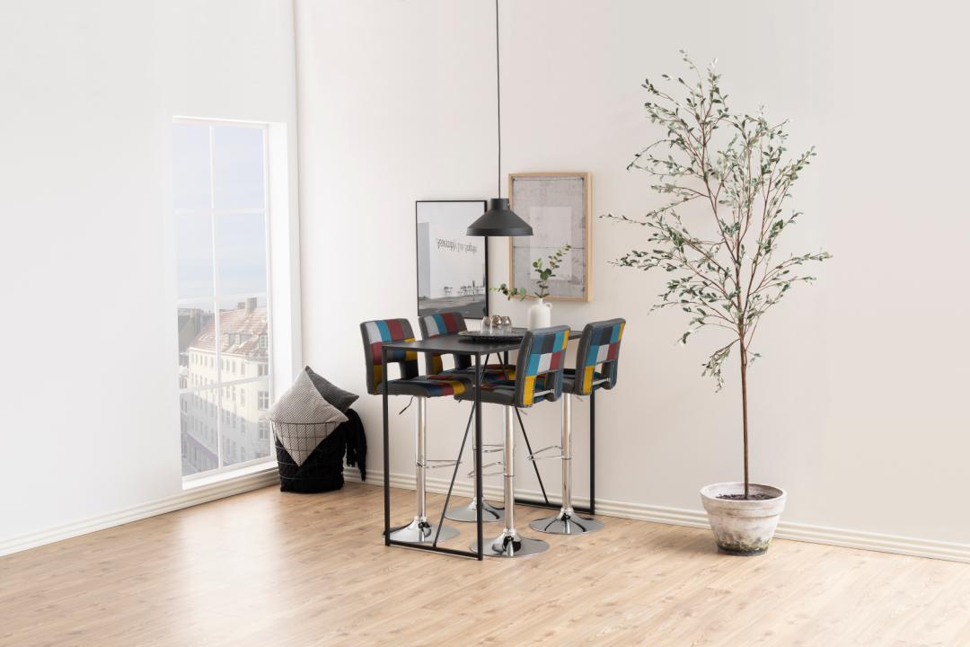 Bartafel Seaford 8211 Zwart Essen Melamine 8211 Metaal
