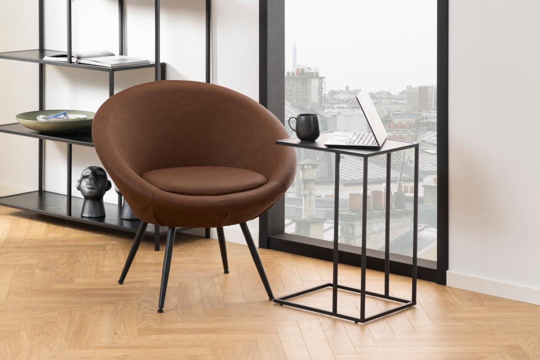 Bijzettafel Oneindig 8211 Zwart Melamine