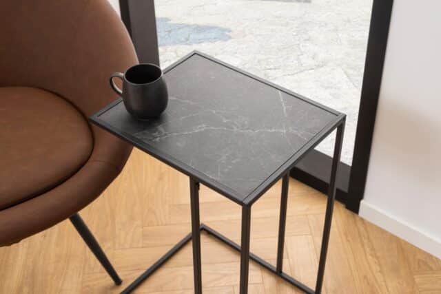 Bijzettafel Oneindig 8211 Zwart Melamine