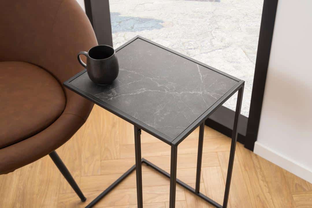 Bijzettafel Oneindig 8211 Zwart Melamine