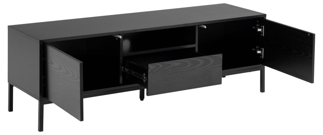 Tv Meubel Seaford 8211 Zwart Pu Mdf