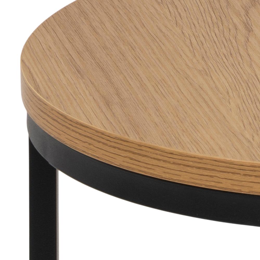 Salontafel Set Spiro 8211 Mat Wild Eiken Melamine 8211 Staal