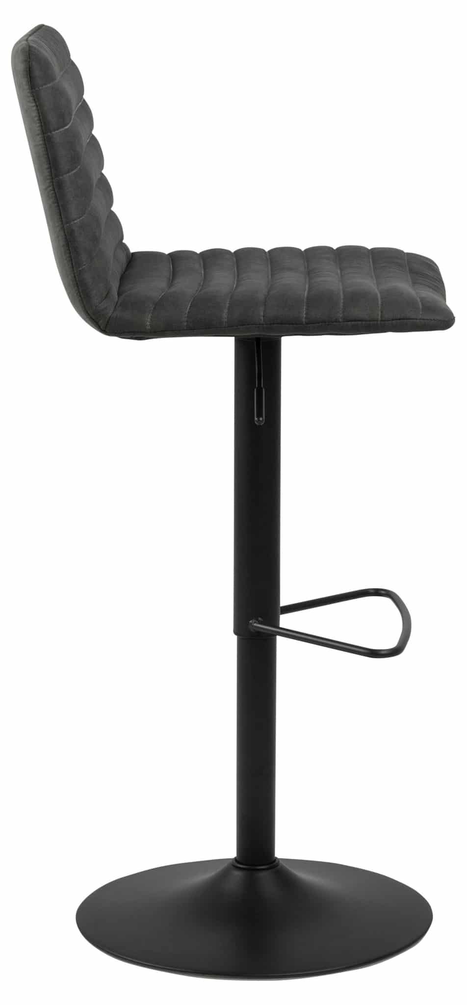 Barkruk Kimmy 8211 Stof Preston Antraciet 8211 Zwart Metaal Minimale Bestelling 2 Stuks
