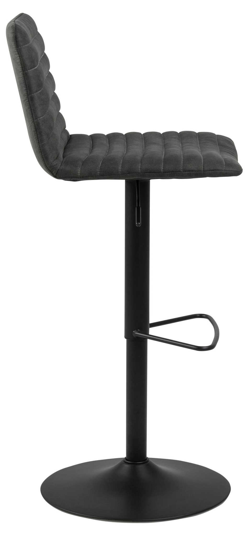 Barkruk Kimmy 8211 Stof Preston Antraciet 8211 Zwart Metaal Minimale Bestelling 2 Stuks