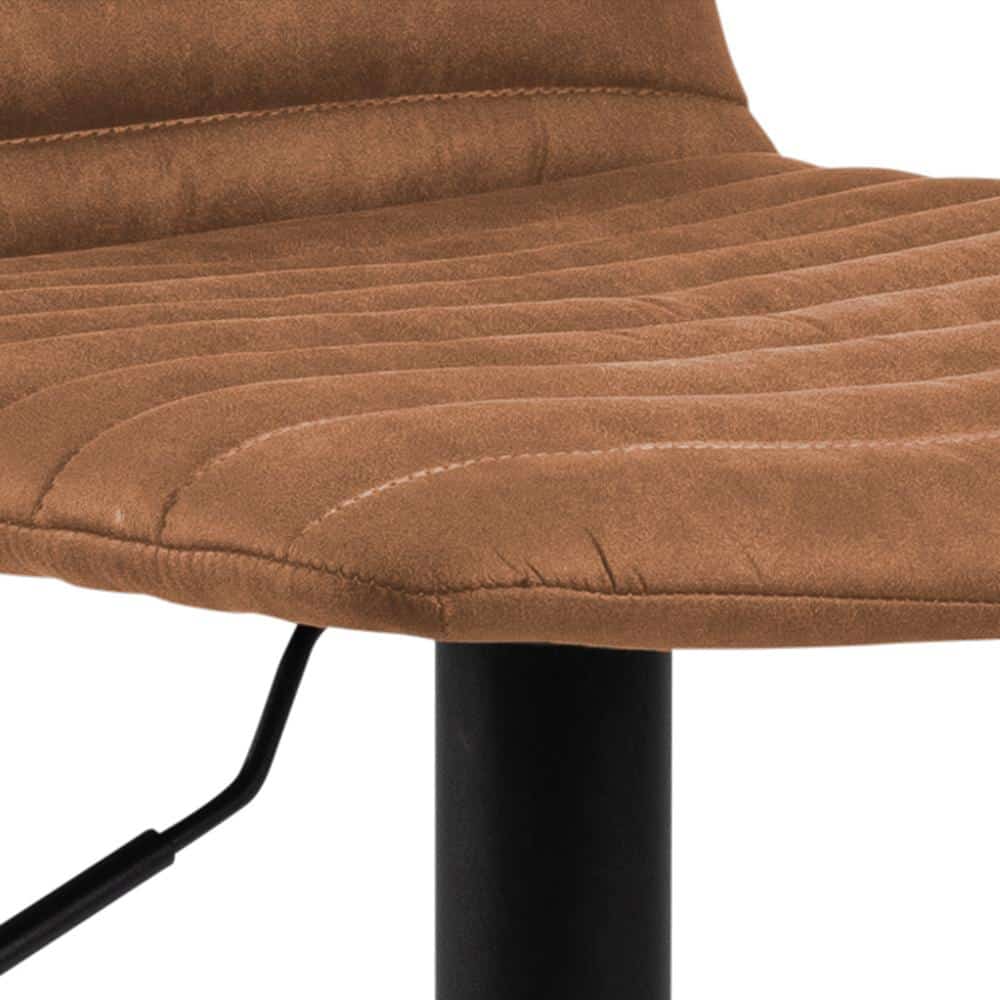 Barkruk Kimmy 8211 Stof Preston Camel 8211 Zwart Metaal Minimale Bestelling 2 Stuks