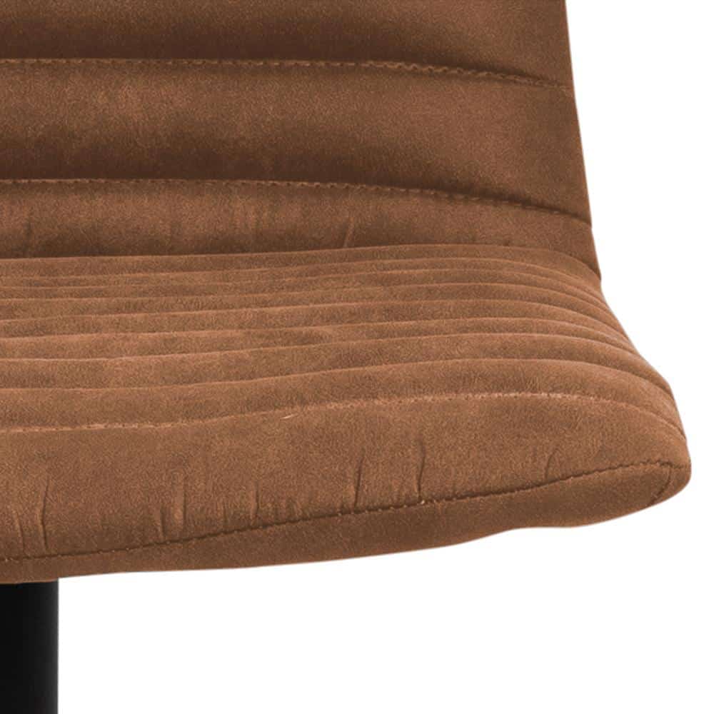 Barkruk Kimmy 8211 Stof Preston Camel 8211 Zwart Metaal Minimale Bestelling 2 Stuks