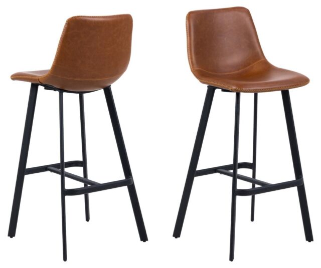 Barkruk Oregon 8211 Pu Vintage Brandy 8211 Staal Minimale Bestelling 2 Stuks