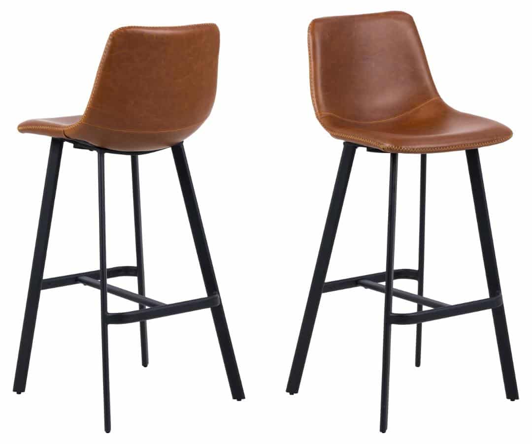 Barkruk Oregon 8211 Pu Vintage Brandy 8211 Metaal Minimale Bestelling 2 Stuks