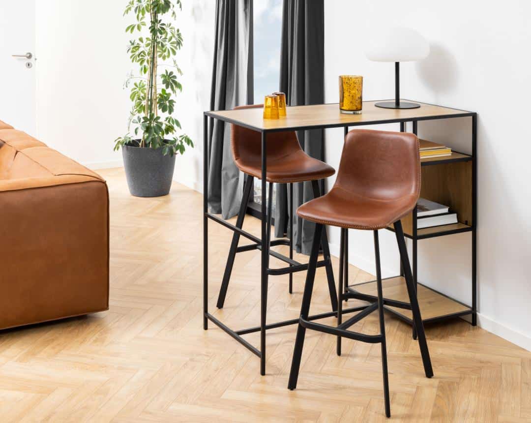 Barkruk Oregon 8211 Pu Vintage Brandy 8211 Metaal Minimale Bestelling 2 Stuks