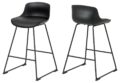Barkruk Tina - Zwart PU - Metaal (minimale bestelling 2 stuks)
