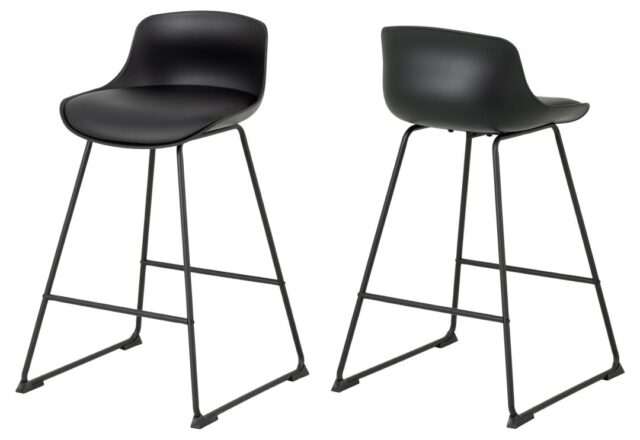 Barkruk Tina 8211 Zwart Pu 8211 Metaal Minimale Bestelling 2 Stuks