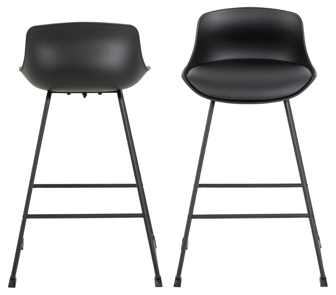 Barkruk Tina 8211 Zwart Pu 8211 Metaal Minimale Bestelling 2 Stuks