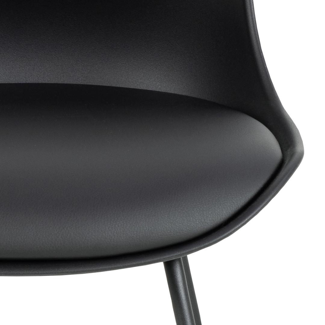 Barkruk Tina 8211 Zwart Pu 8211 Metaal Minimale Bestelling 2 Stuks