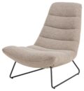 Loungestoel Milford - Stof beige