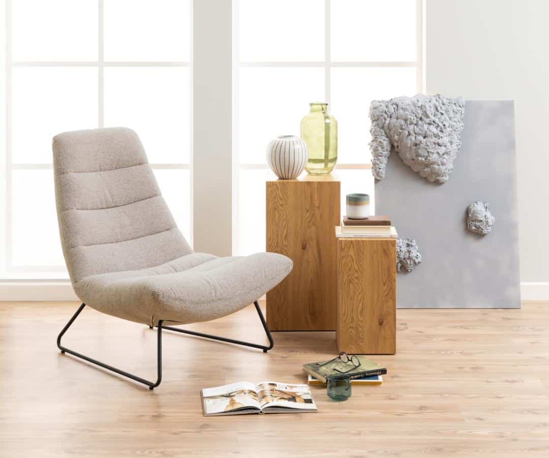 Loungestoel Milford 8211 Stof Beige