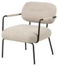 Loungestoel Dillon - Stof Basel beige
