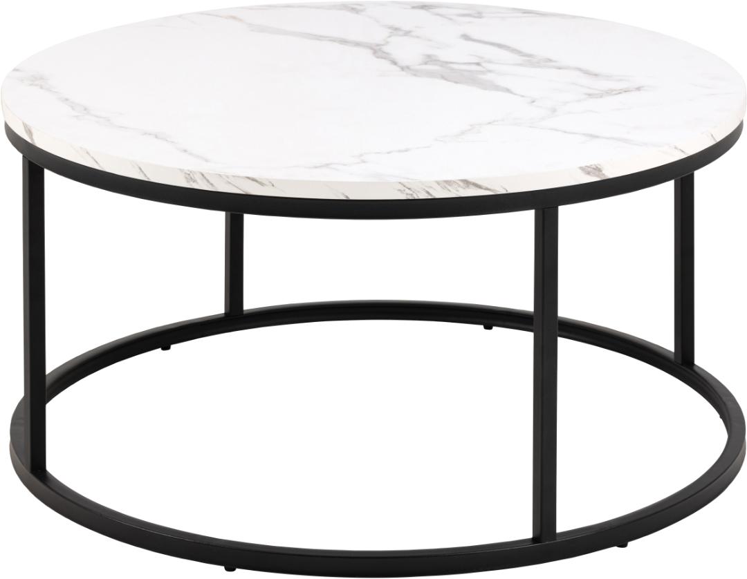 Salontafel Spiro 8211 Wit Marmer Look 8211 Metaal