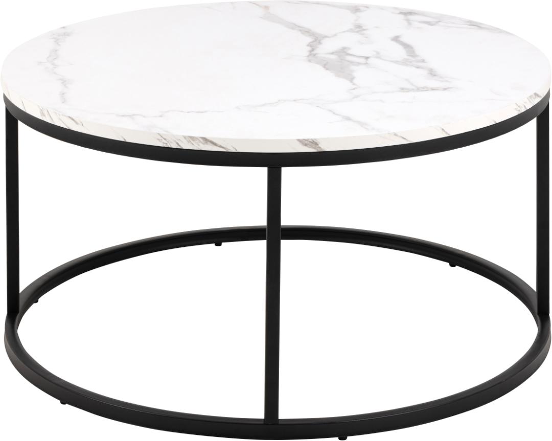 Salontafel Spiro 8211 Wit Marmer Look 8211 Metaal