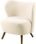 Loungestoel Crosby - Stof creme