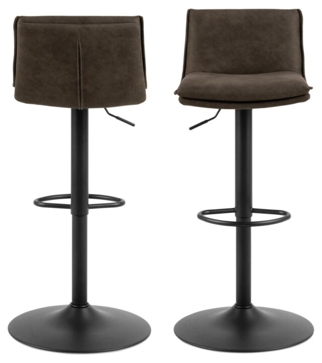 Barkruk Flynn 8211 Stof Preston Antraciet 8211 Staal Minimale Bestelling 2 Stuks