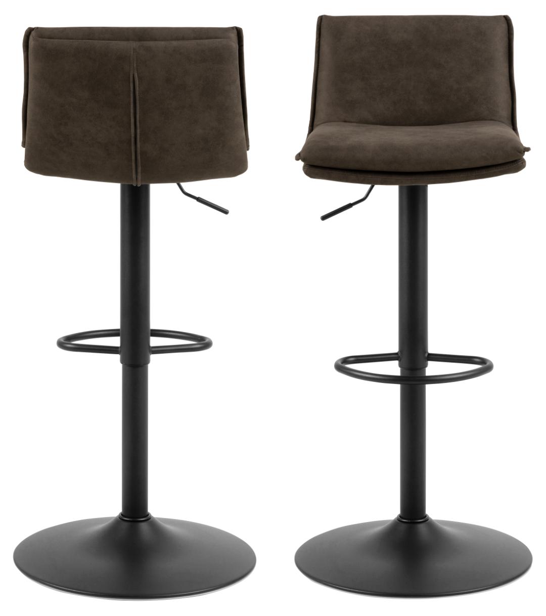 Barkruk Flynn 8211 Stof Preston Antraciet 8211 Staal Minimale Bestelling 2 Stuks