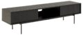 TV-meubel Angus - Zwart ruw melamine