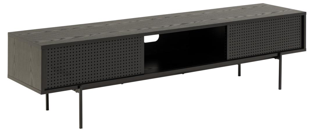 Tv Meubel Angus 8211 Zwart Ruw Melamine