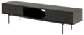 TV-meubel Angus - Zwart ruw melamine