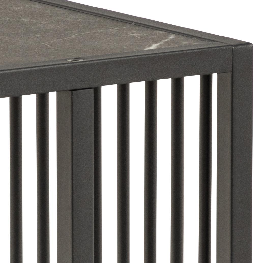 Bijzettafel Strington 8211 Mat Zwart Melamine 8211 Metaal