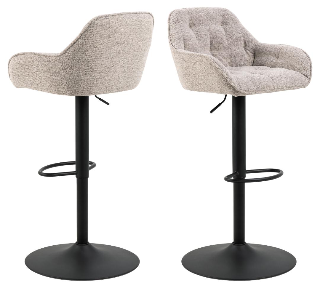 Barkruk Brooke 8211 Stof Monza Beige 8211 Staal Minimale Bestelling 2 Stuks