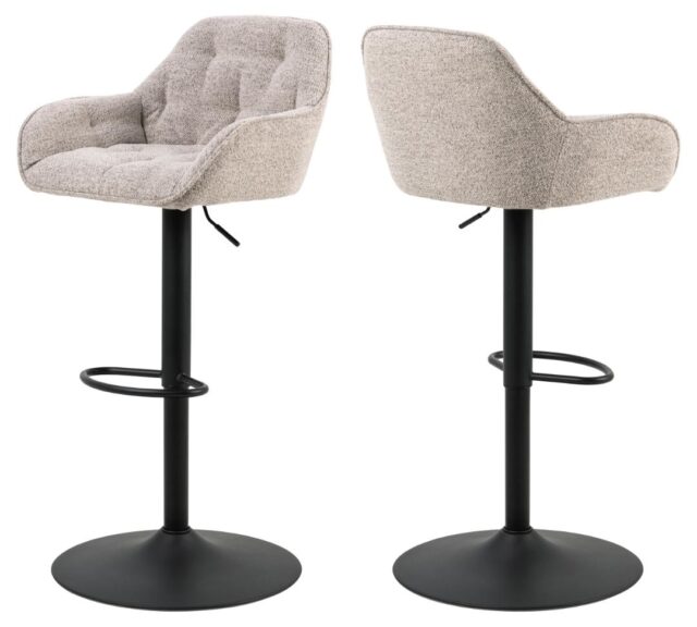 Barkruk Brooke 8211 Stof Monza Beige 8211 Staal Minimale Bestelling 2 Stuks