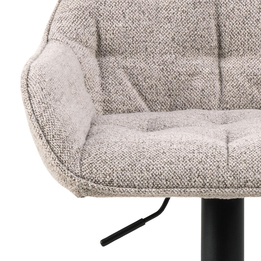 Barkruk Brooke 8211 Stof Monza Beige 8211 Staal Minimale Bestelling 2 Stuks