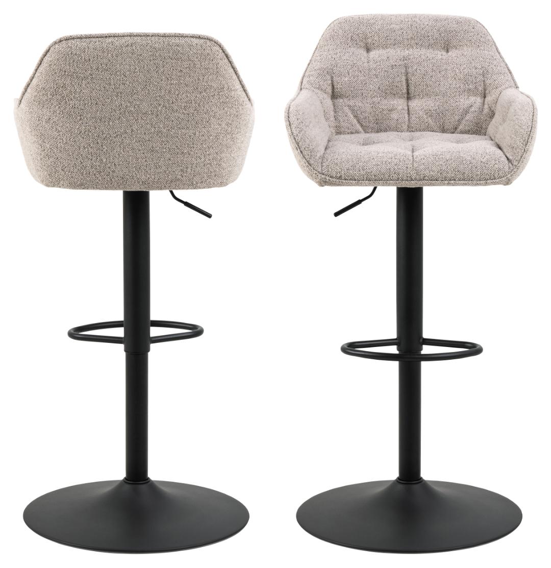 Barkruk Brooke 8211 Stof Monza Beige 8211 Staal Minimale Bestelling 2 Stuks