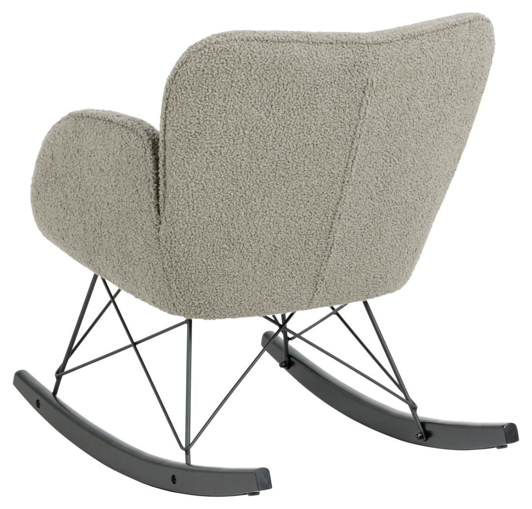 Schommelstoel Kelsey 8211 Stof Grijs Bruin
