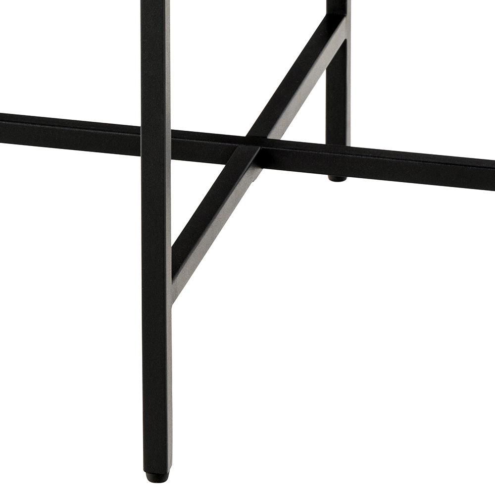 Bijzettafel Lamoine 8211 Zwart Marmerlook Mdf 8211 Metaal