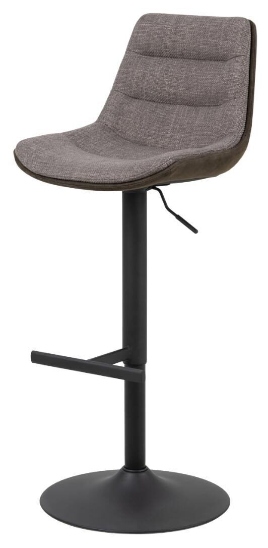 Barkruk Adisa 8211 Stof Basel Lichtgrijs Bruin 8211 Staal Minimale Bestelling 2 Stuks