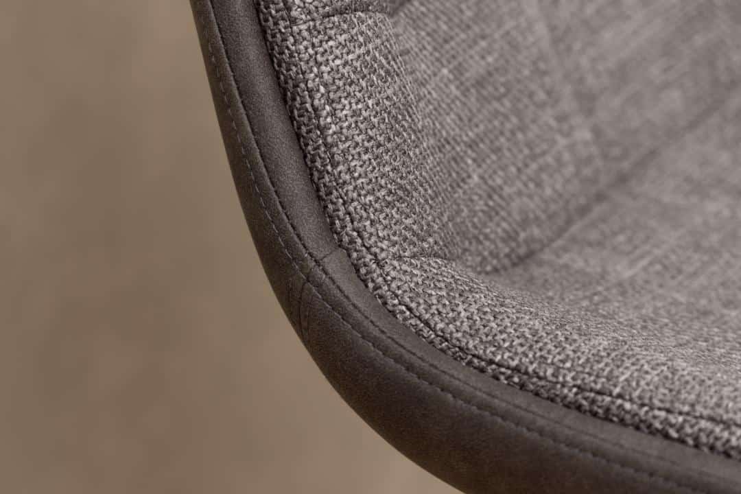 Barkruk Adisa 8211 Stof Basel Lichtgrijs Bruin 8211 Staal Minimale Bestelling 2 Stuks