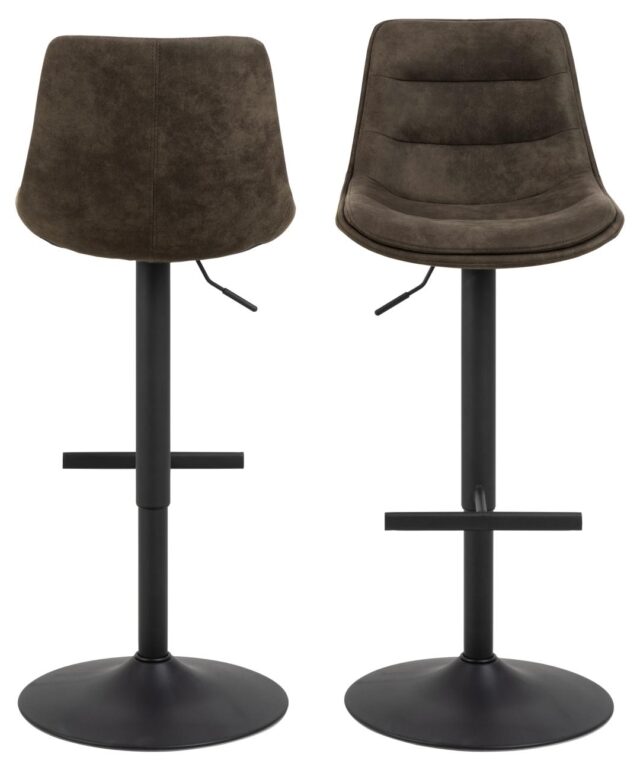 Barkruk Adisa 8211 Stof Preston Antraciet 8211 Staal Minimale Bestelling 2 Stuks