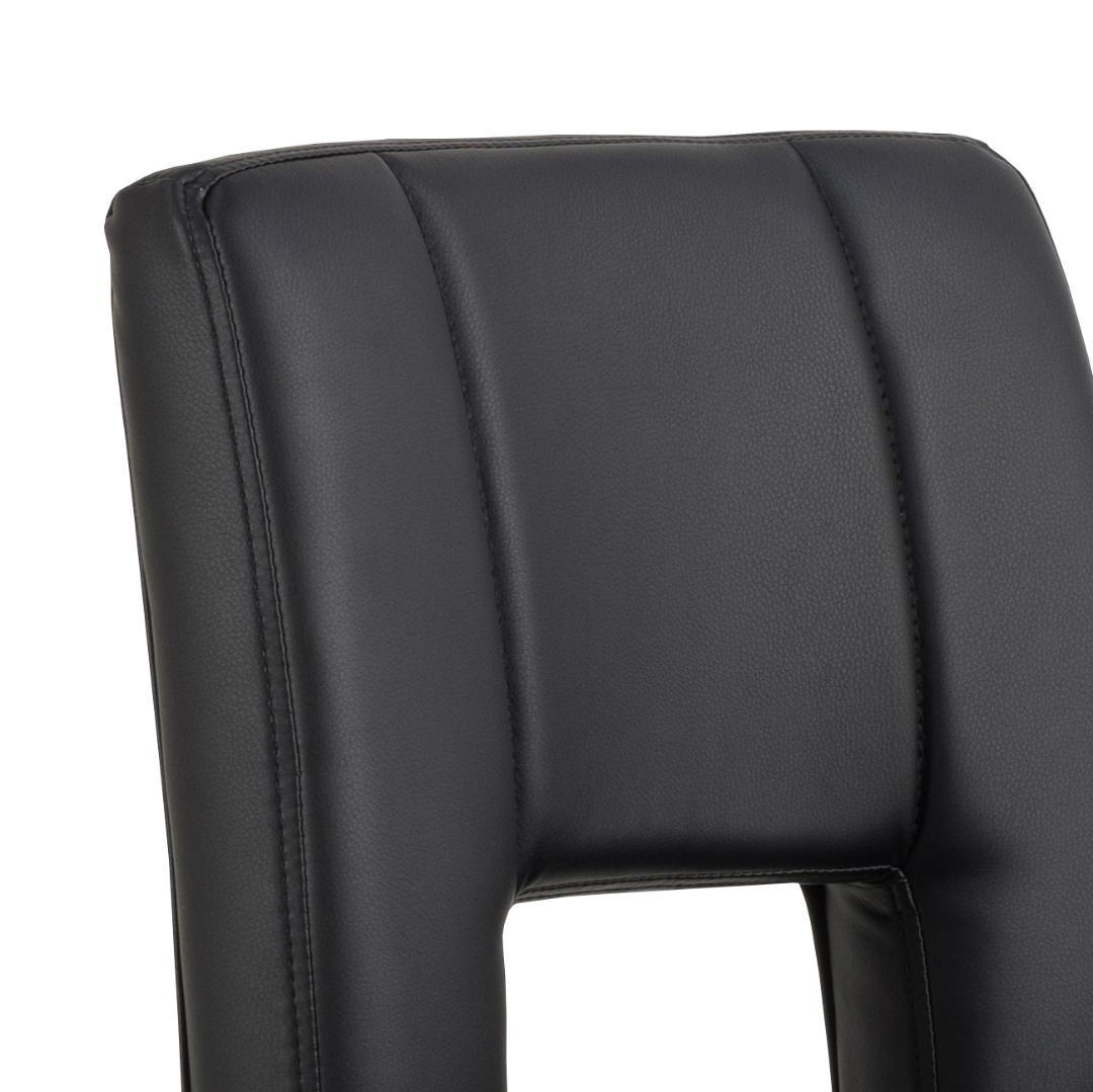 Barkruk Sylvia 8211 Pu Zwart 8211 Zwart Staal Minimale Bestelling 2 Stuks