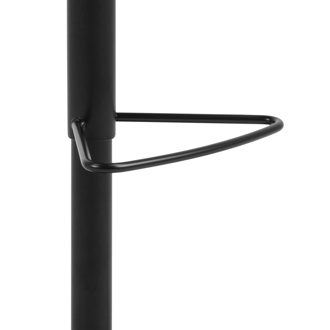 Barkruk Sylvia 8211 Pu Zwart 8211 Zwart Staal Minimale Bestelling 2 Stuks