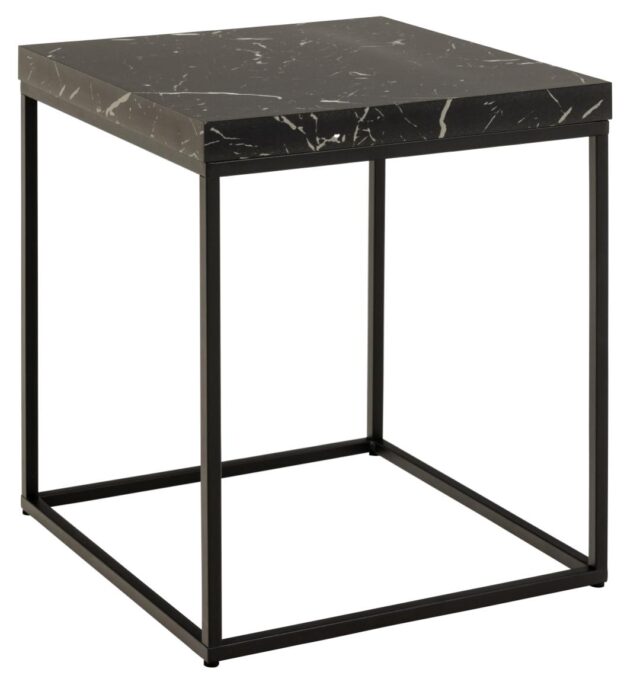 Salontafel Barossa 8211 Zwart Marmerlook 8211 Metaal