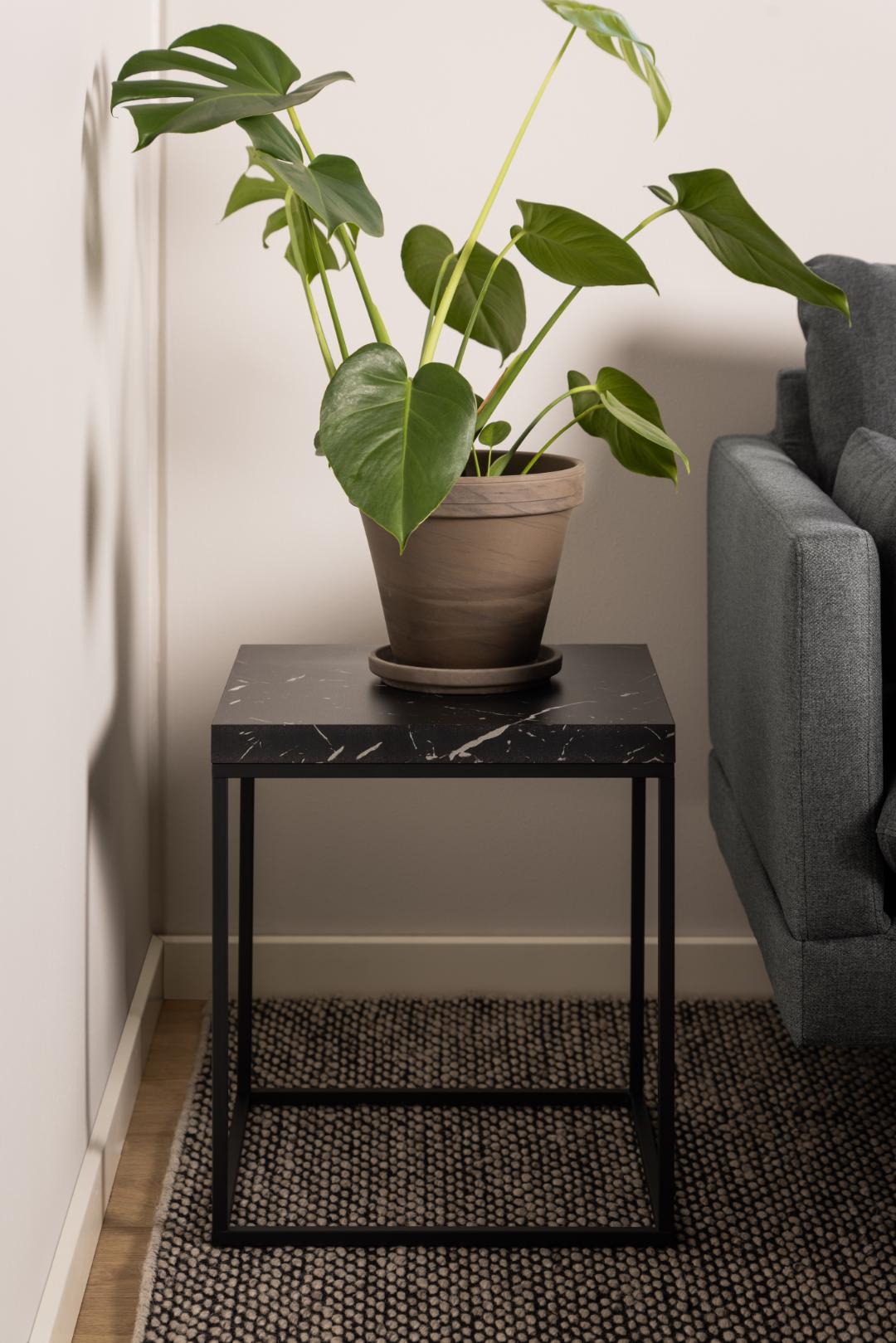 Salontafel Barossa 8211 Zwart Marmerlook 8211 Metaal