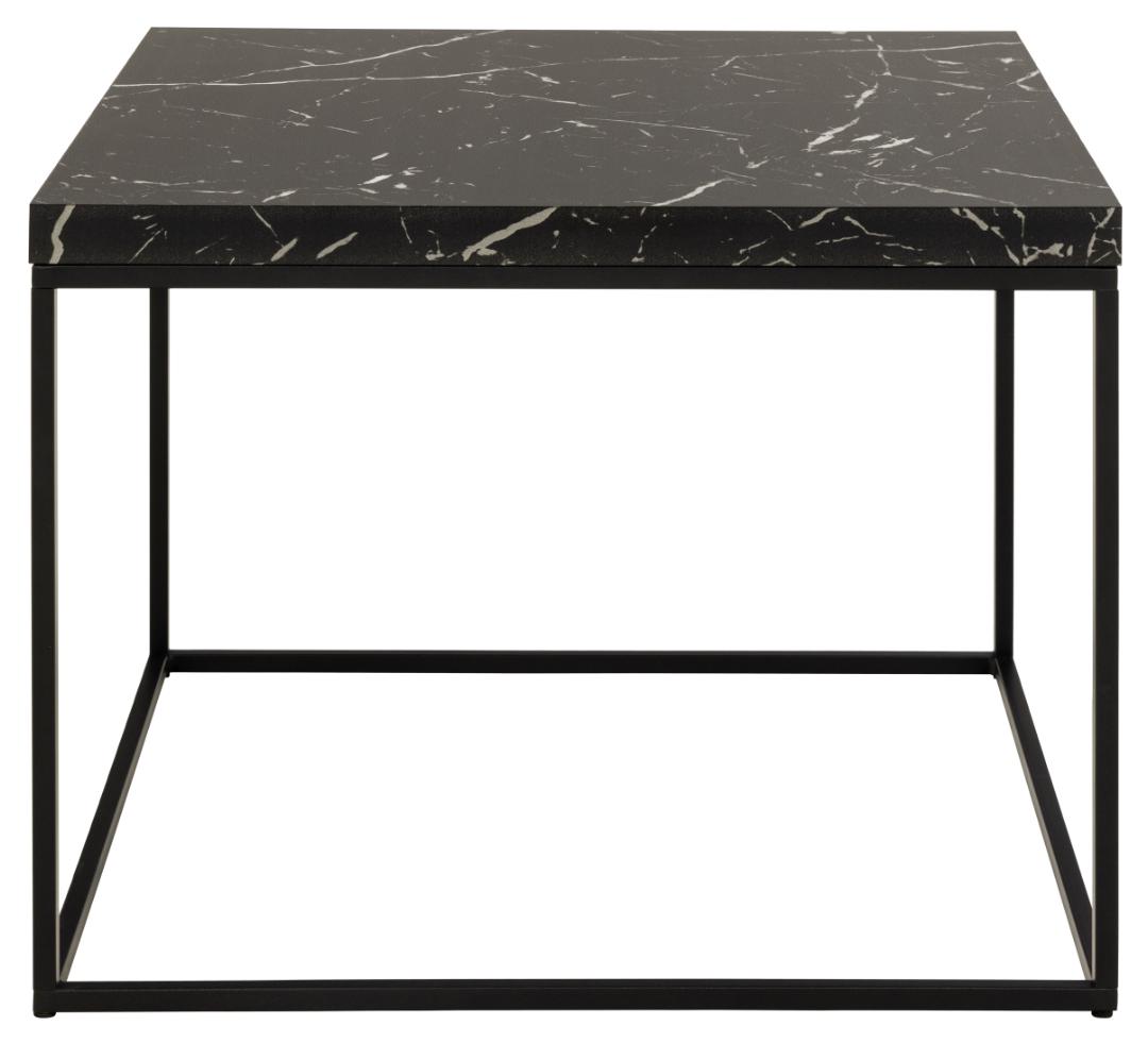 Salontafel Barossa 8211 Zwart Ruw Melamine 8211 Metaal