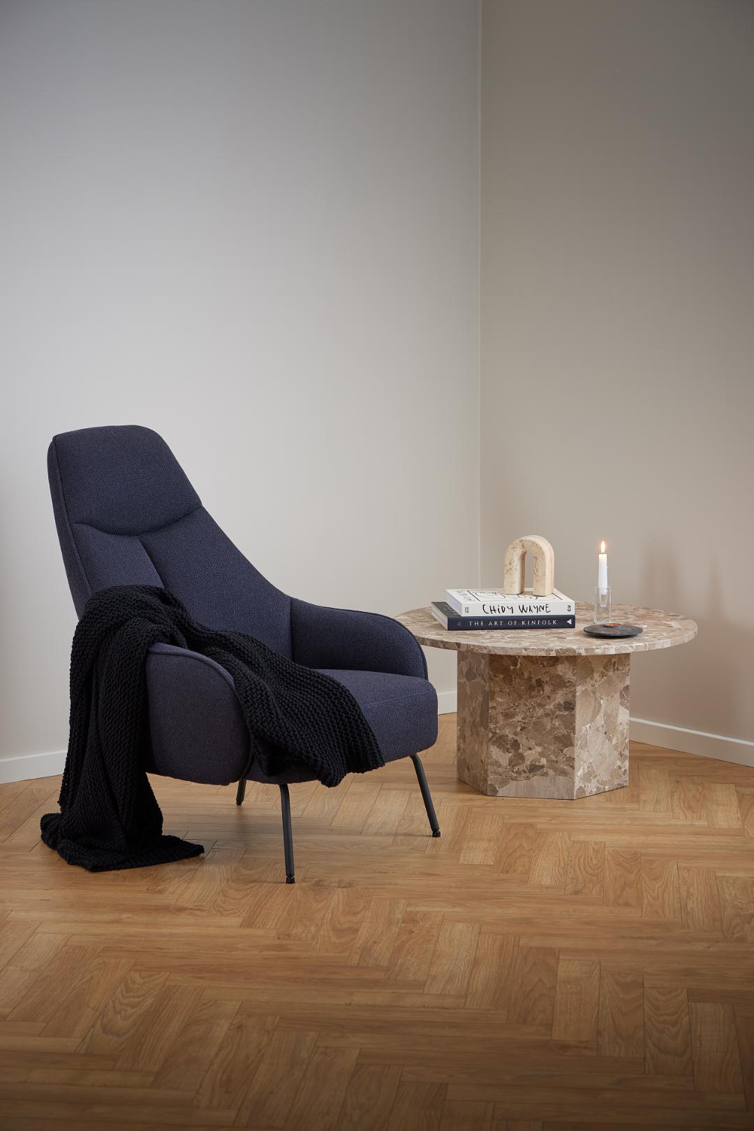Fauteuil Texas 8211 Stof Alea Donkerblauw