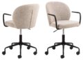 Bureaustoel Patricia - met armleuningen - Stof Monza beige