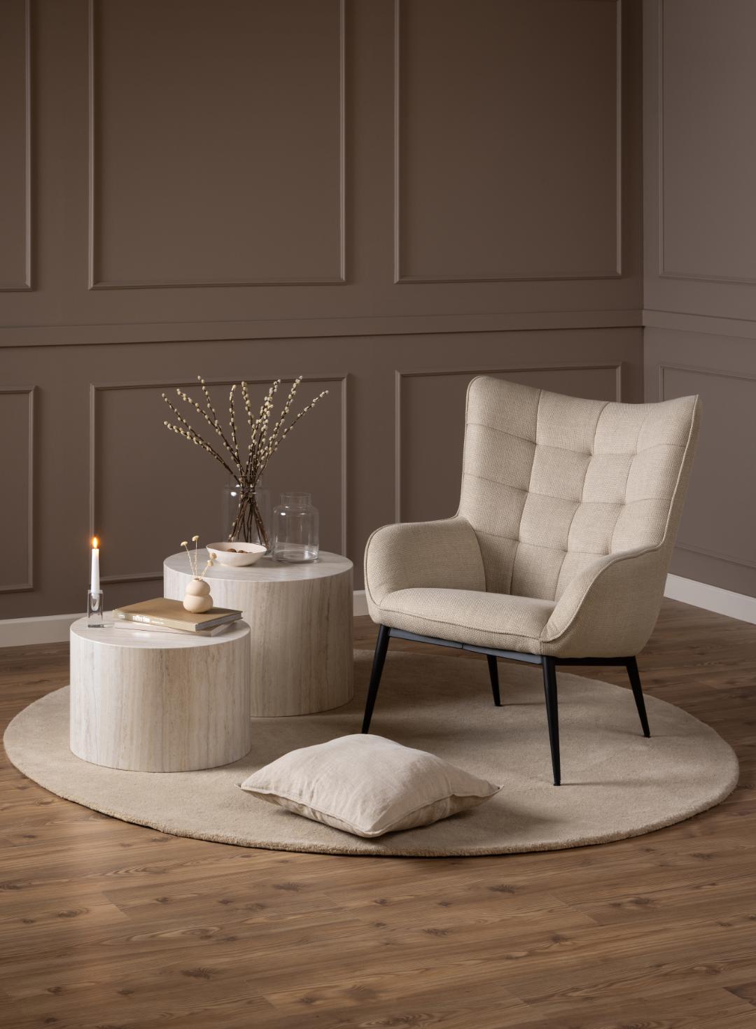 Fauteuil Redding 8211 Stof Basel Beige