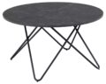 Salontafel Wyre - Matzwart melamine blad - Metaal